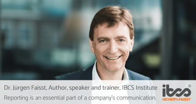 [INTERVIEW] Dr. Jürgen Faisst, Author, speaker and trainer, IBCS Institute | Reporting is an essential part of a company’s communication